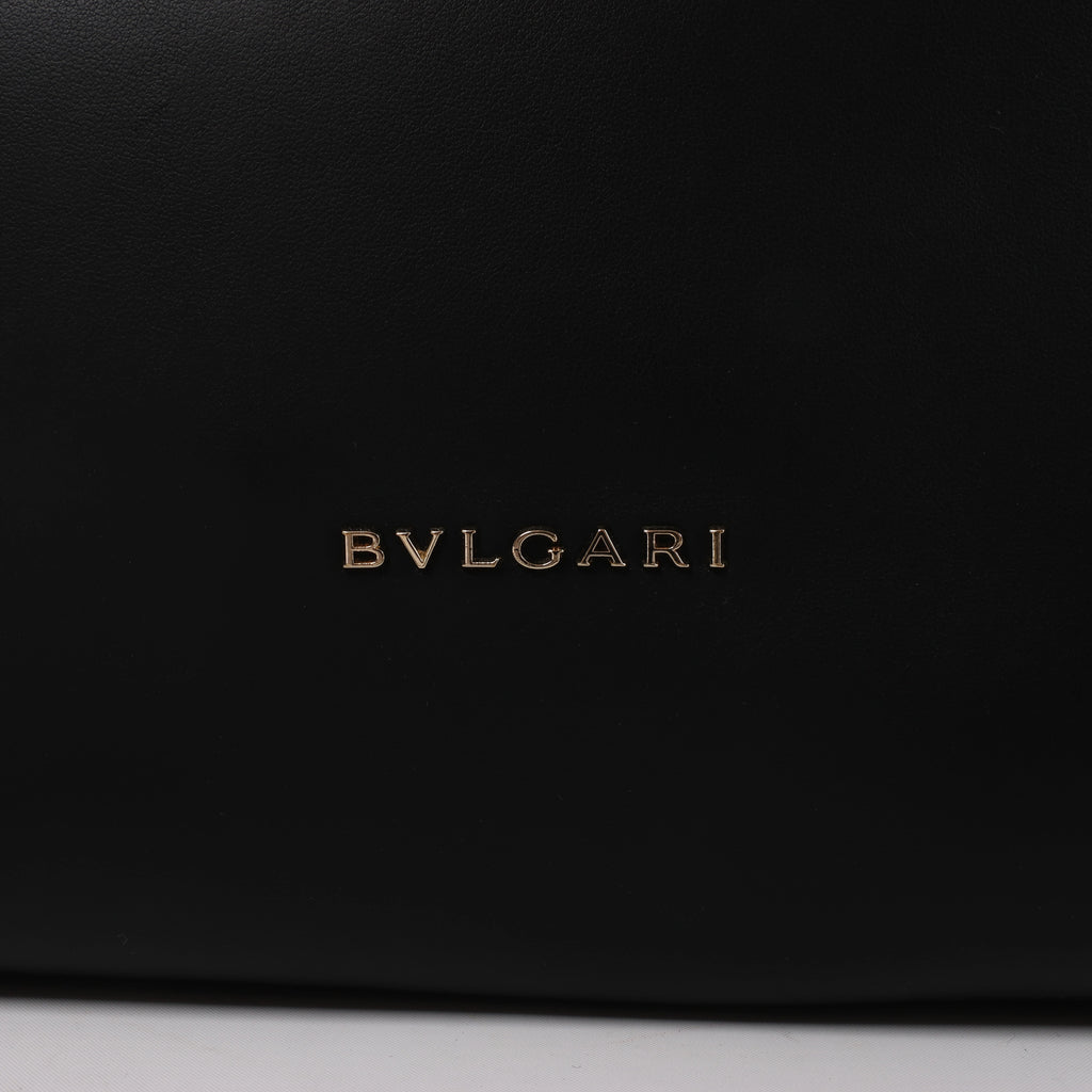 Bolso de mano BVLGARI ALBA de piel de dos vías en beige