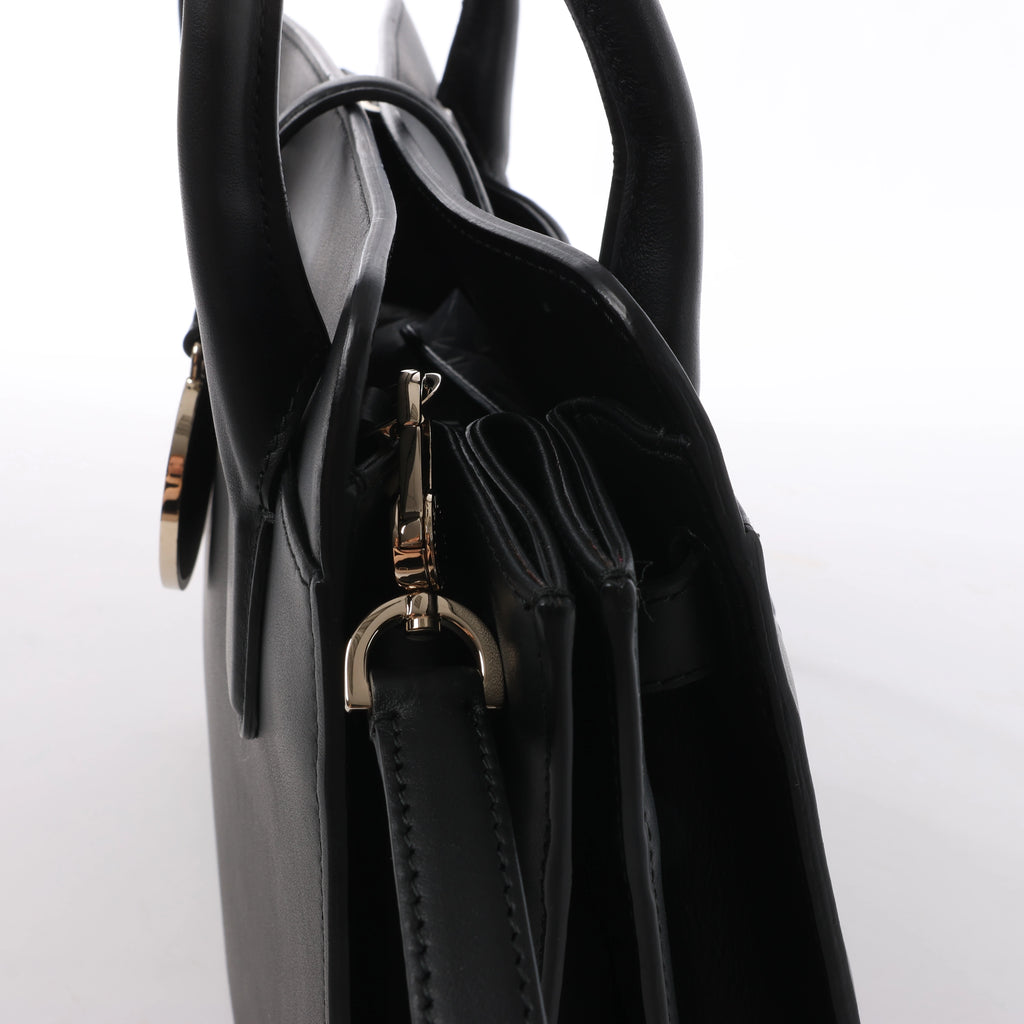 Bolso de mano BVLGARI ALBA de piel de dos vías en beige