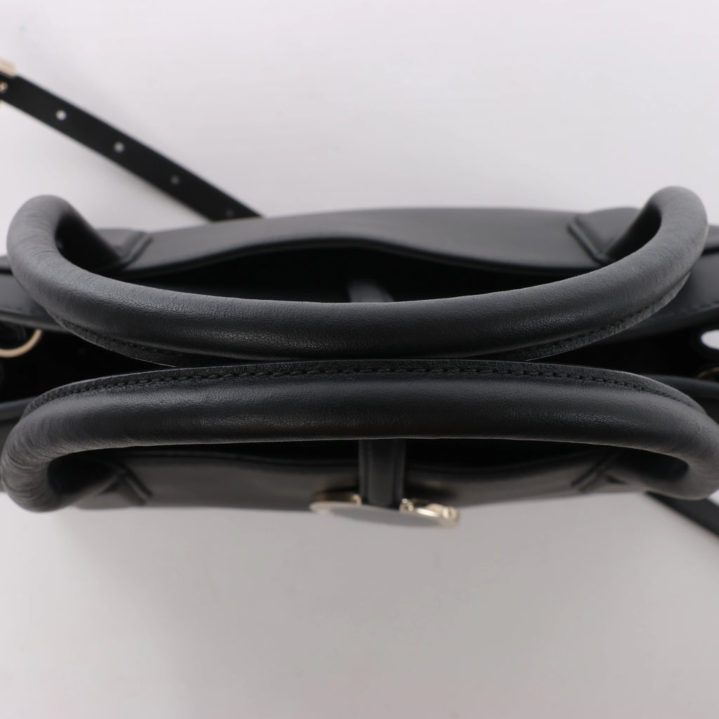 Bolso de mano BVLGARI ALBA de piel de dos vías en beige