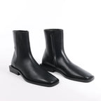 Balenciaga BB Logo Leather Ankle Boots in Black 616349, Size 37 EU