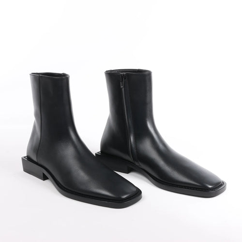 Botines de piel con logotipo BB de Balenciaga en negro 616349, talla 37 EU