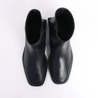 Balenciaga BB Logo Leather Ankle Boots in Black 616349, Size 37 EU