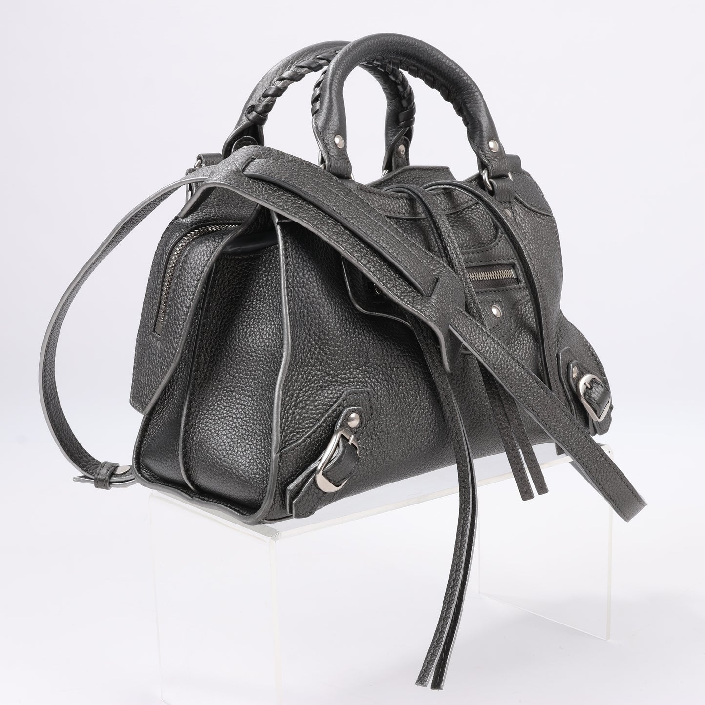 Balenciaga Mini Neo Classic City Leather 2Way Handbag in Grey 679231