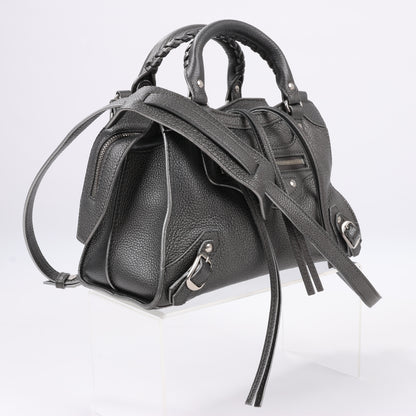 Balenciaga Mini Neo Classic City Leather 2Way Handbag in Grey 679231