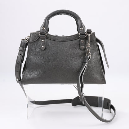 Balenciaga Mini Neo Classic City Leather 2Way Handbag in Grey 679231