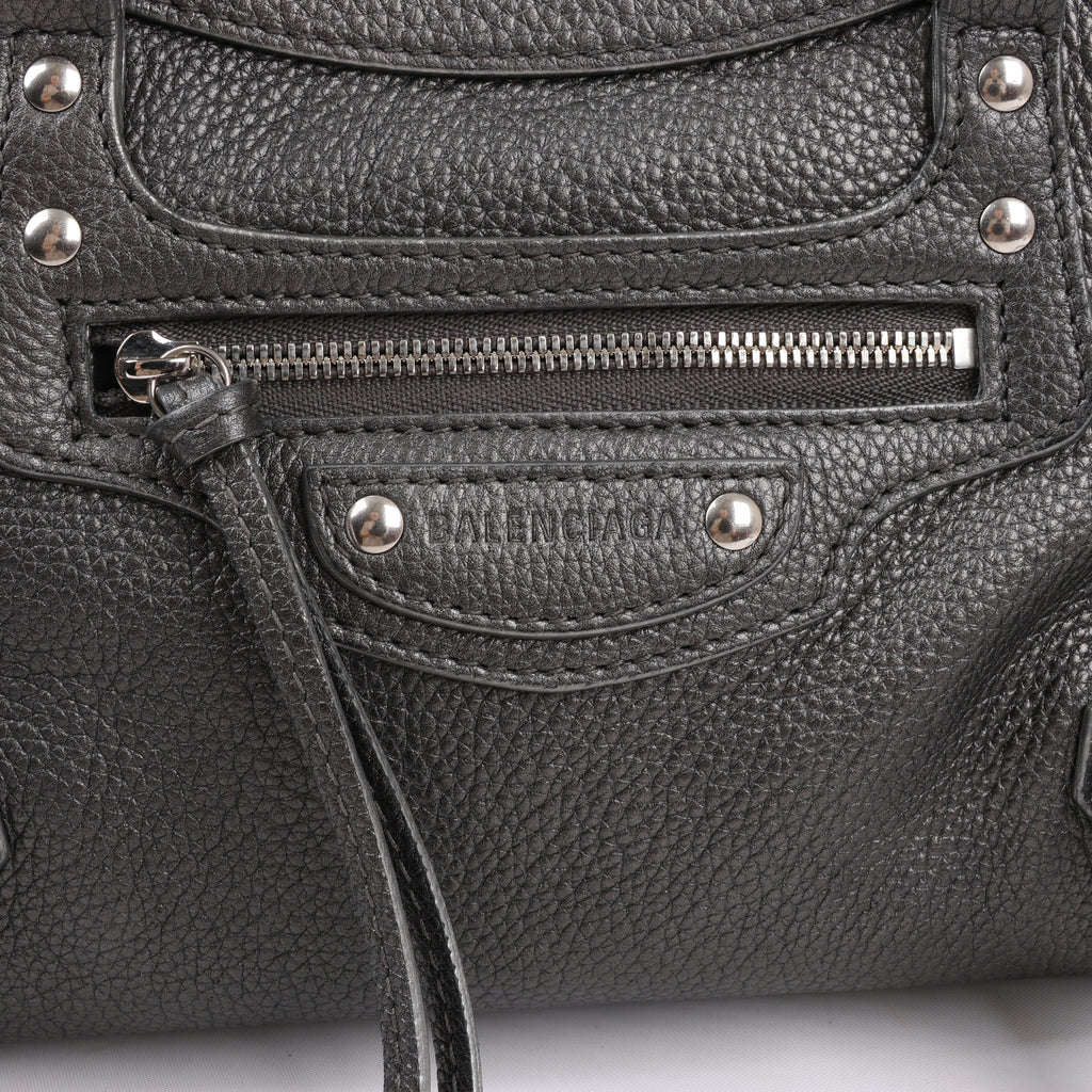 Balenciaga Mini Neo Classic City Leather 2Way Handbag in Grey 679231