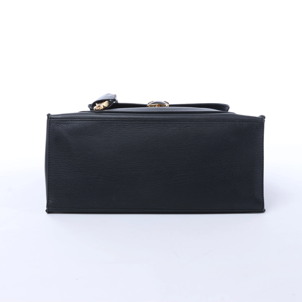 Balenciaga Padlock All Afternoon Leather Handbag in Black 305593