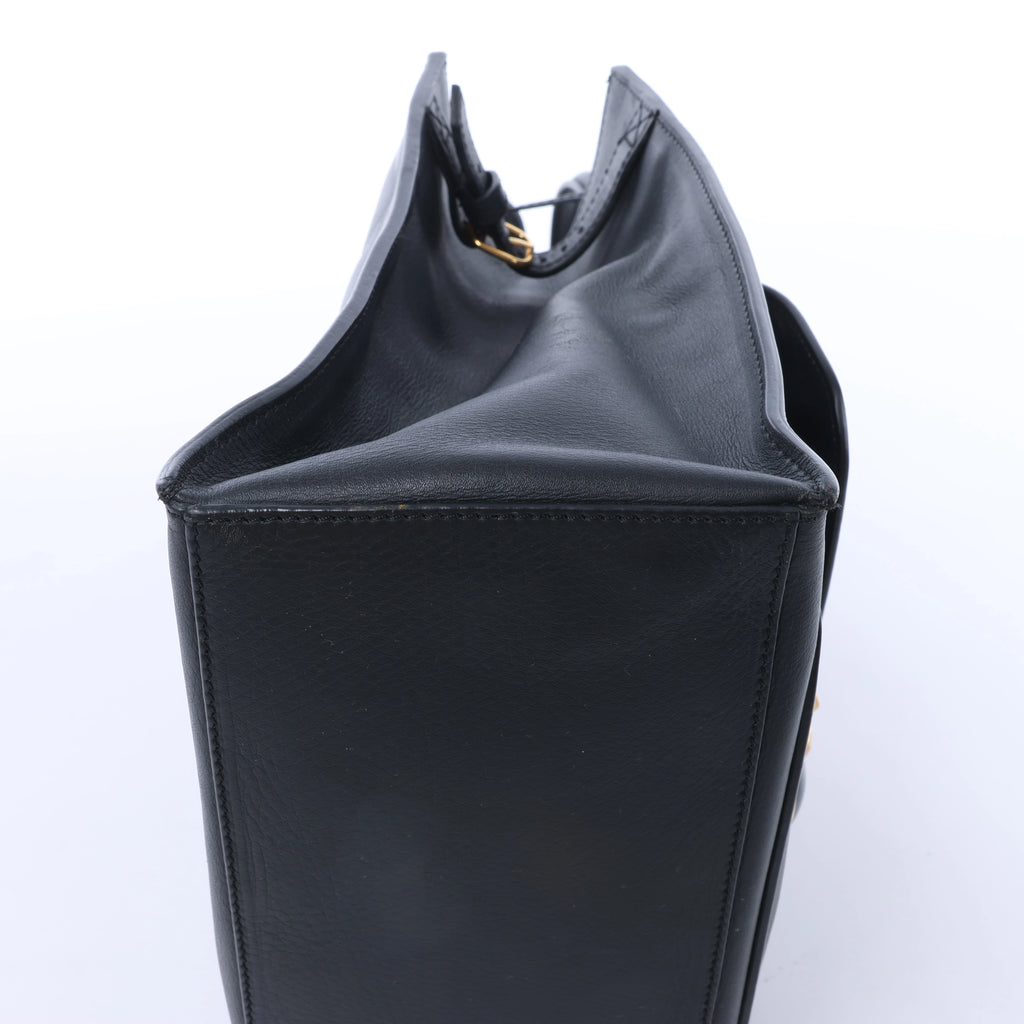 Balenciaga Padlock All Afternoon Leather Handbag in Black 305593