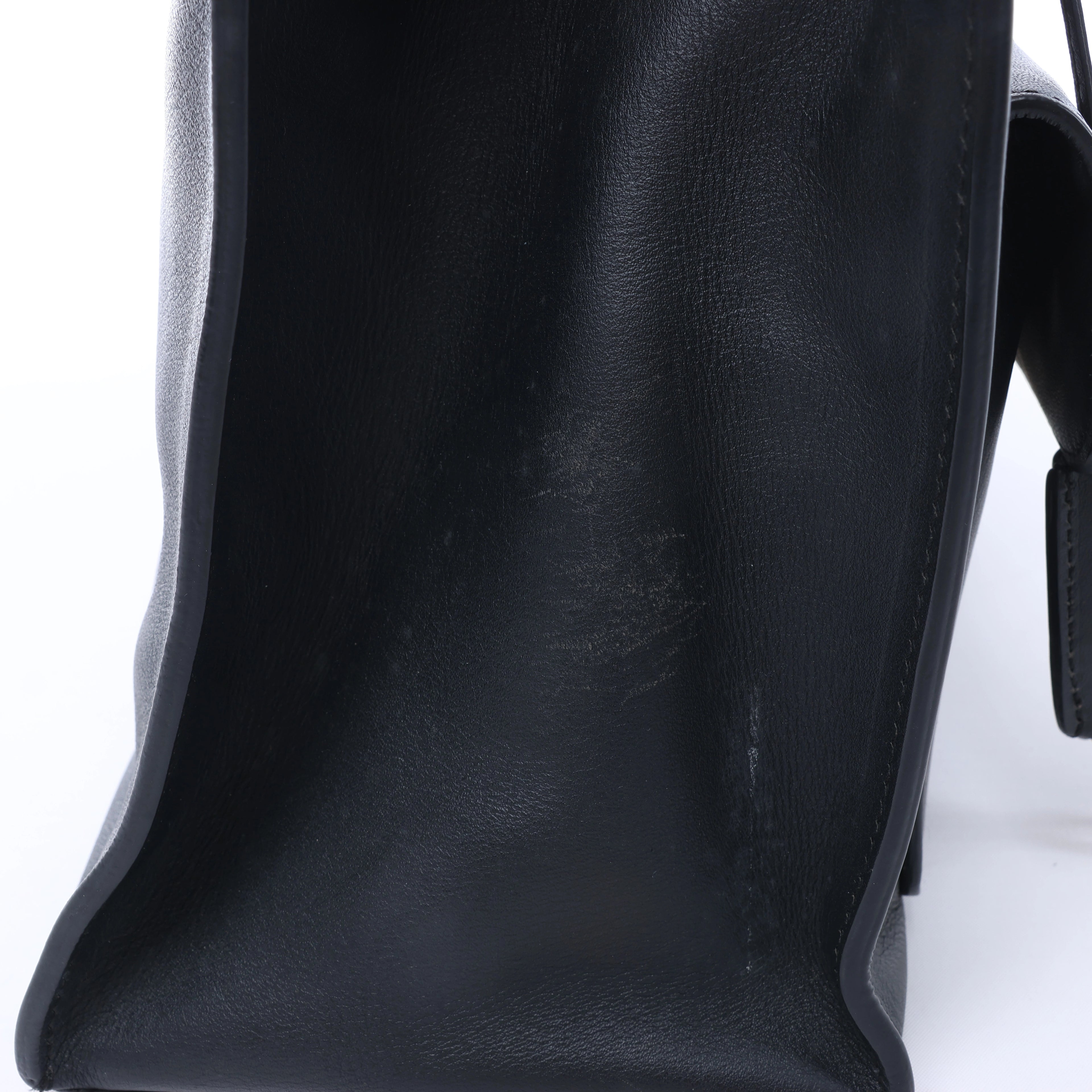 Balenciaga Padlock All Afternoon Leather Handbag in Black 305593