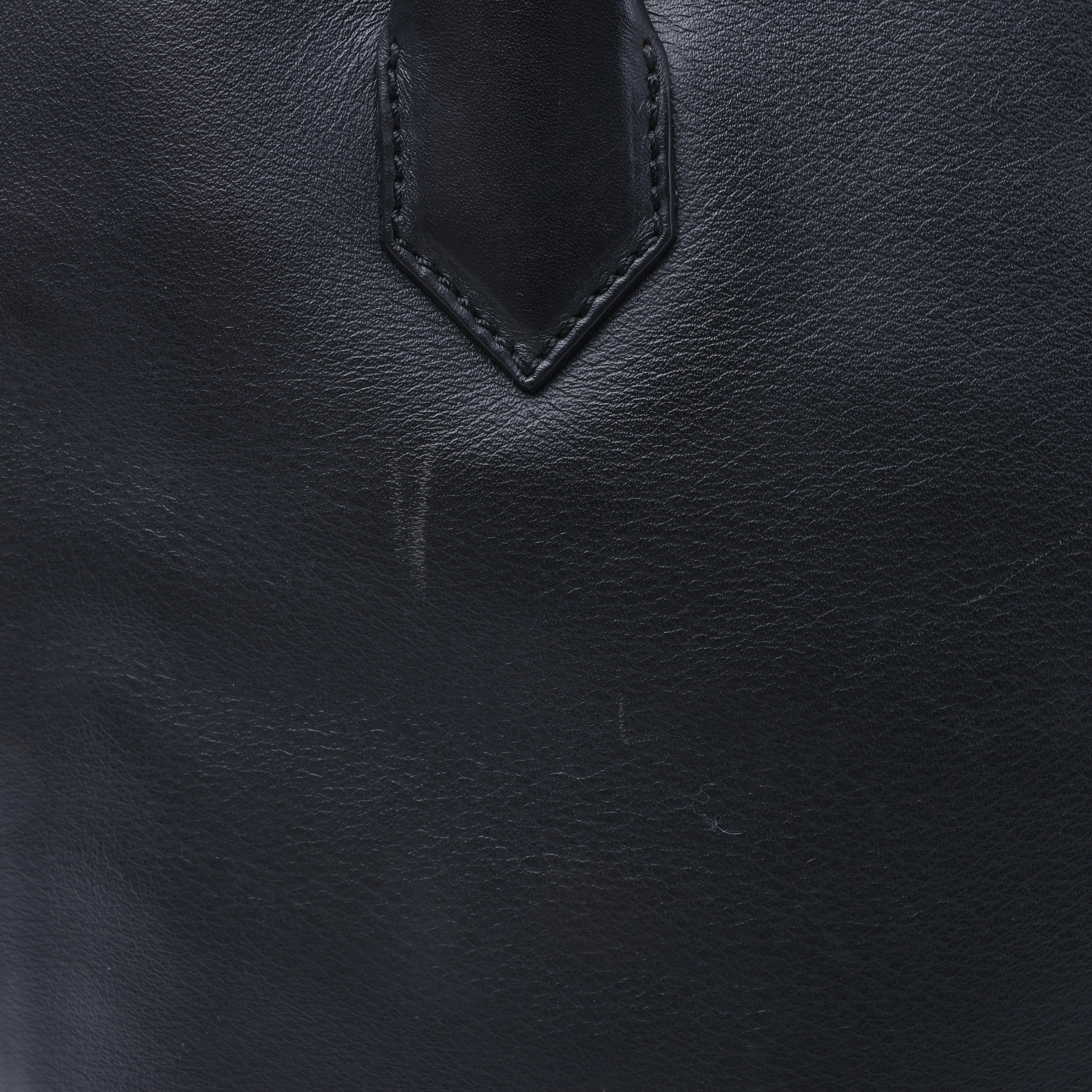 Balenciaga Padlock All Afternoon Leather Handbag in Black 305593