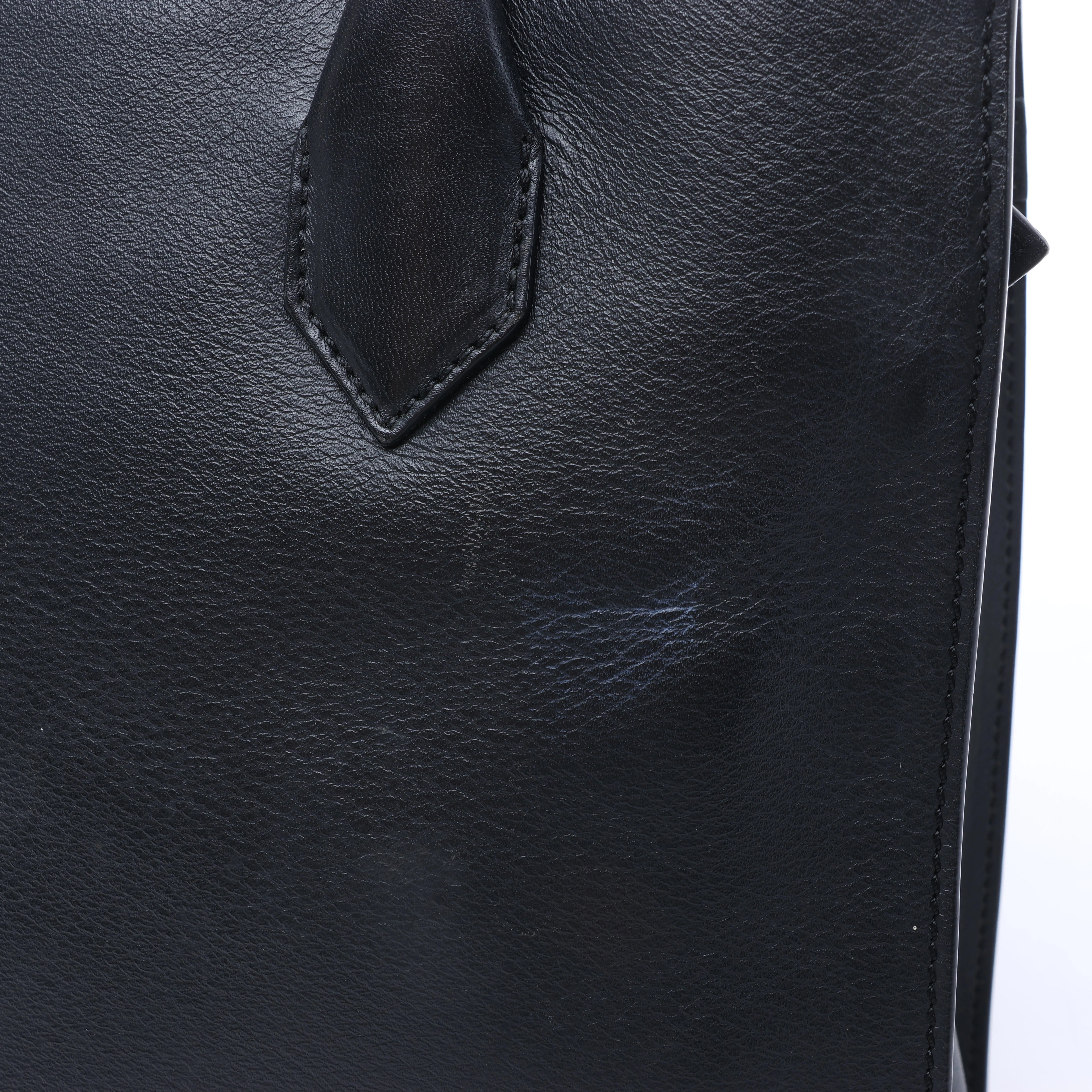 Balenciaga Padlock All Afternoon Leather Handbag in Black 305593