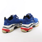 Balenciaga Triple S Leather Sneakers in Blue 536737, Size 44 EU