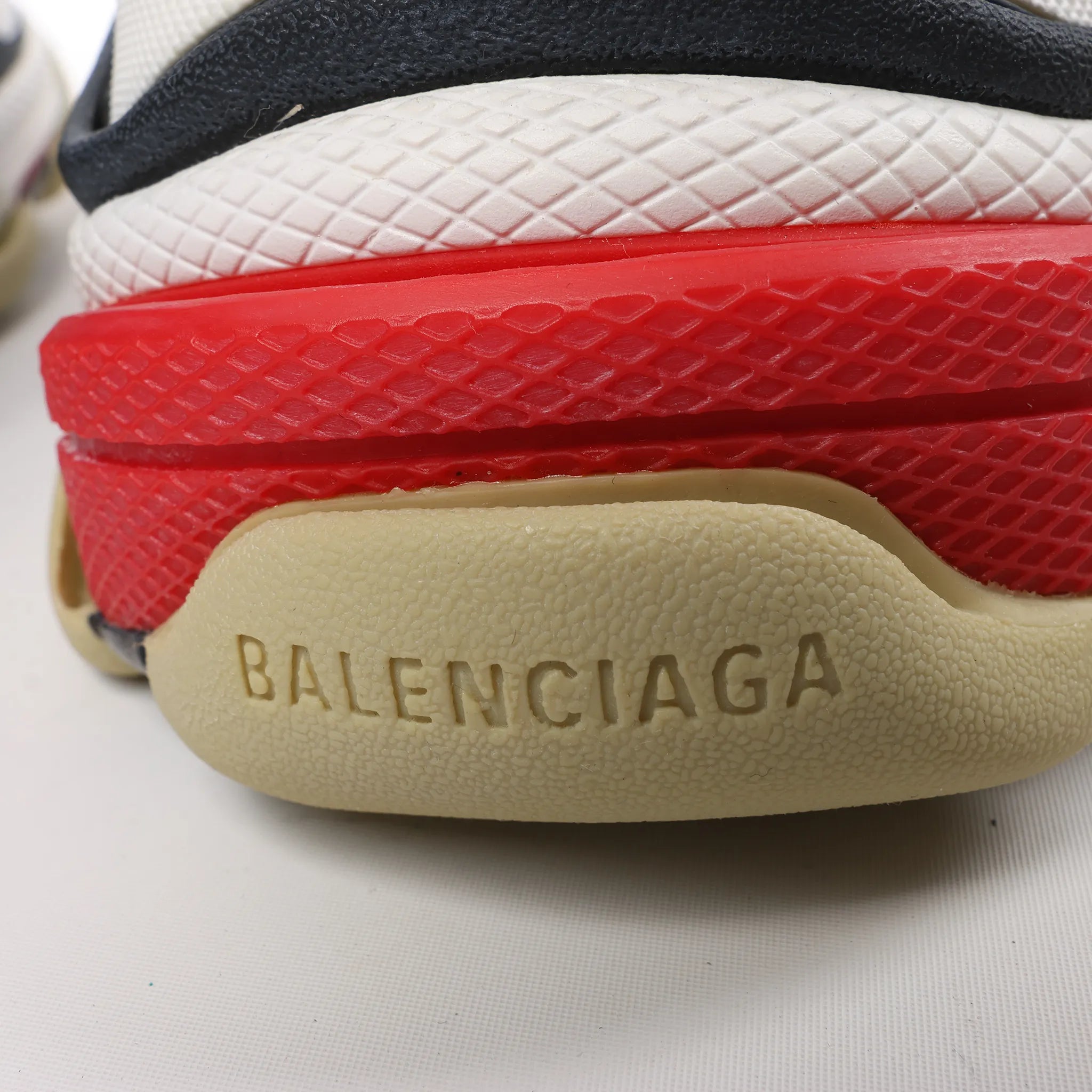 Balenciaga Triple S Leather Sneakers in Blue 536737, Size 44 EU