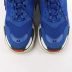 Balenciaga Triple S Leather Sneakers in Blue 536737, Size 44 EU