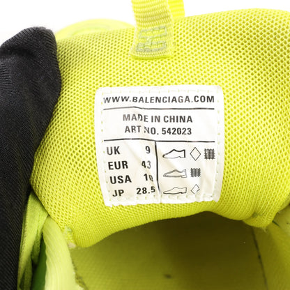 Balenciaga Track Cloth x Leather Sneakers in Neon Yellow 542023, Size 43 EU