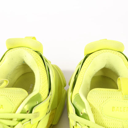 Balenciaga Track Cloth x Leather Sneakers in Neon Yellow 542023, Size 43 EU