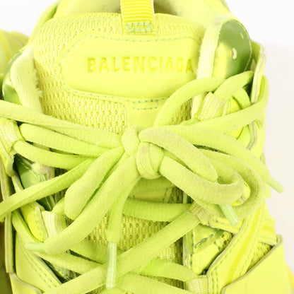 Balenciaga Track Cloth x Leather Sneakers in Neon Yellow 542023, Size 43 EU