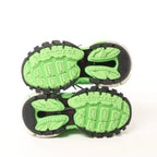Balenciaga Track Panel Style Mesh and Nylon Sneakers in Green x Black, Size 36 EU
