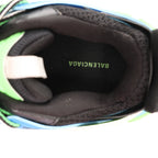 Balenciaga Track Panel Style Mesh and Nylon Sneakers in Green x Black, Size 36 EU