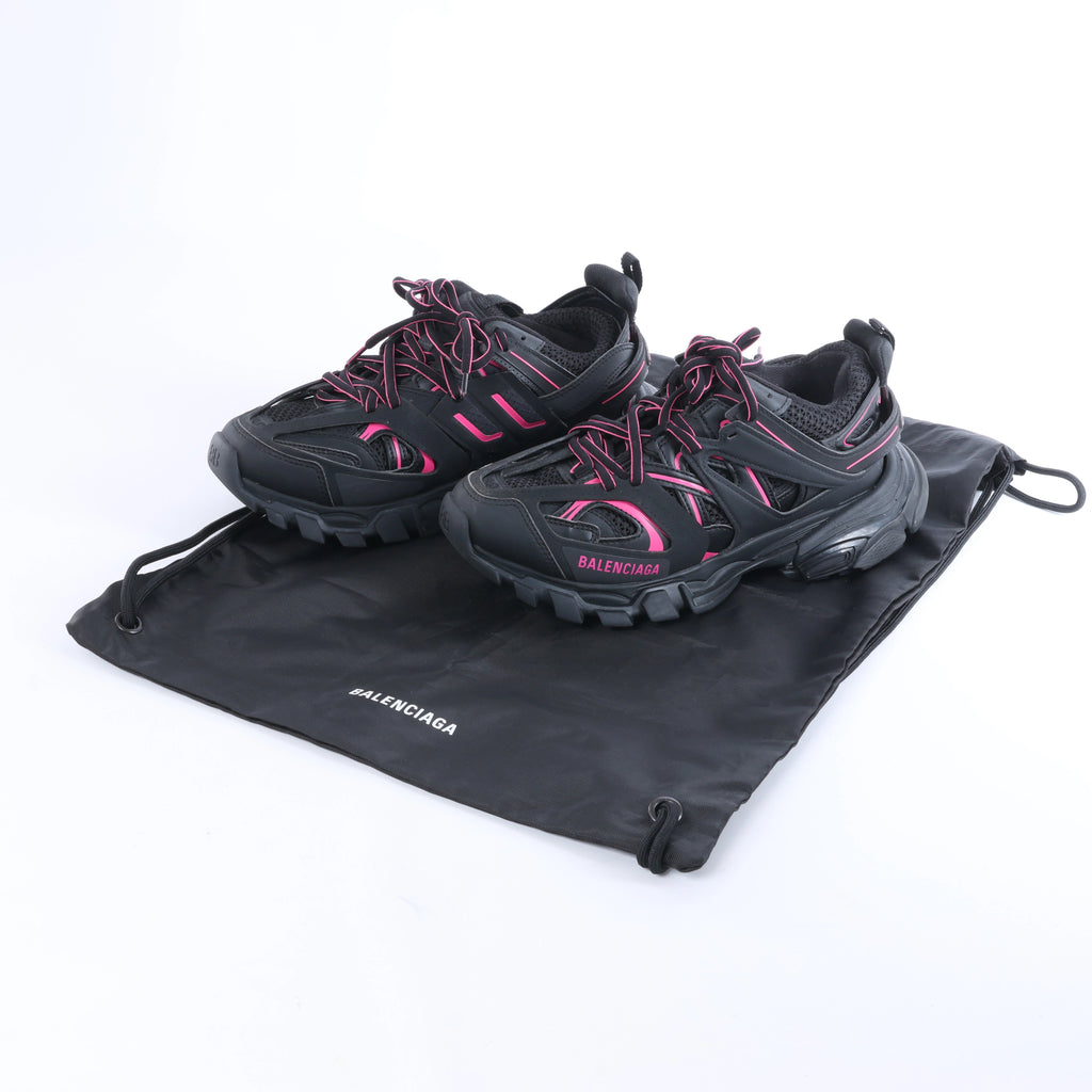 Zapatillas Balenciaga Track Panel Style de Malla y Nylon en Verde x Negro, Talla 36 EU