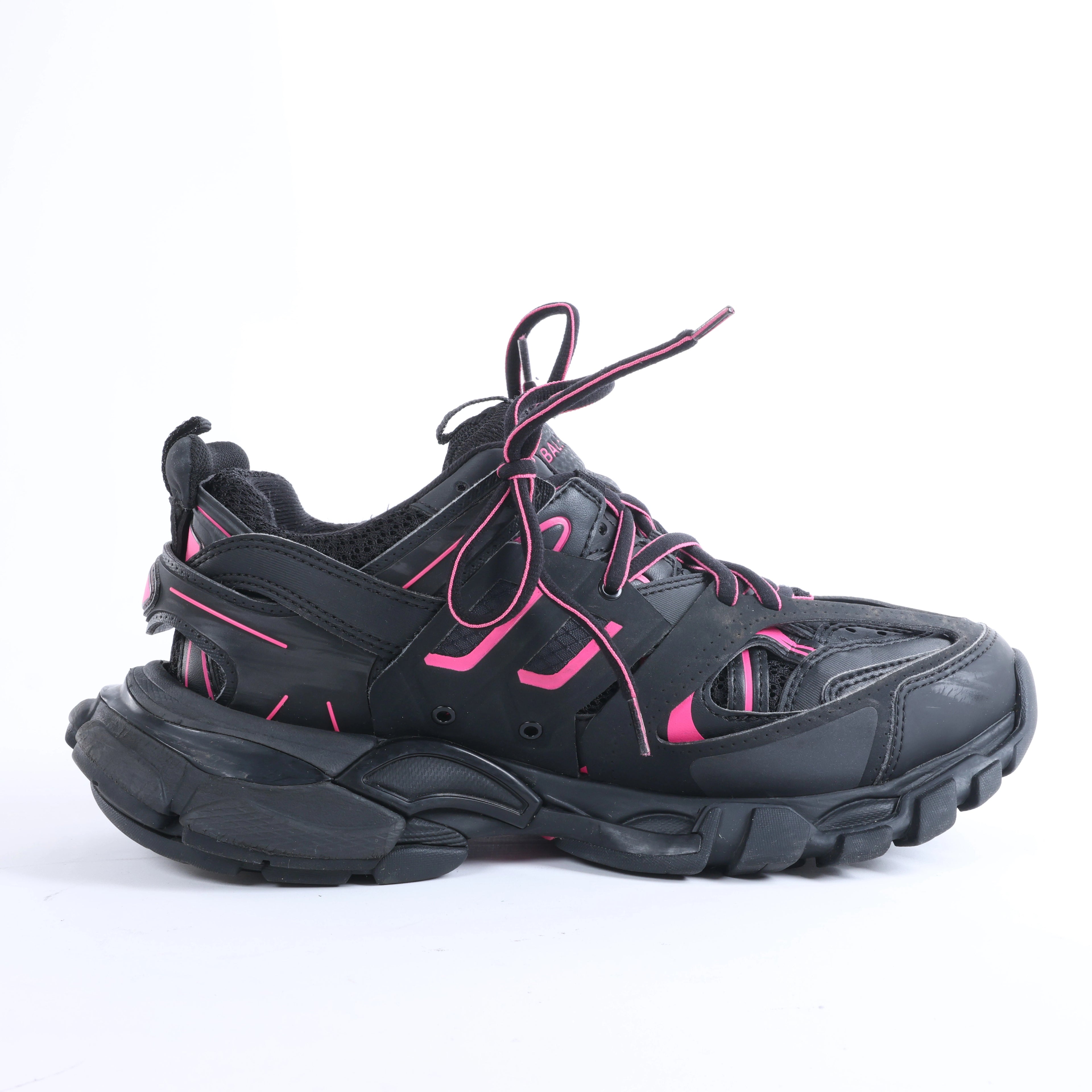 Zapatillas Balenciaga Track Panel Style de Malla y Nylon en Verde x Negro, Talla 36 EU