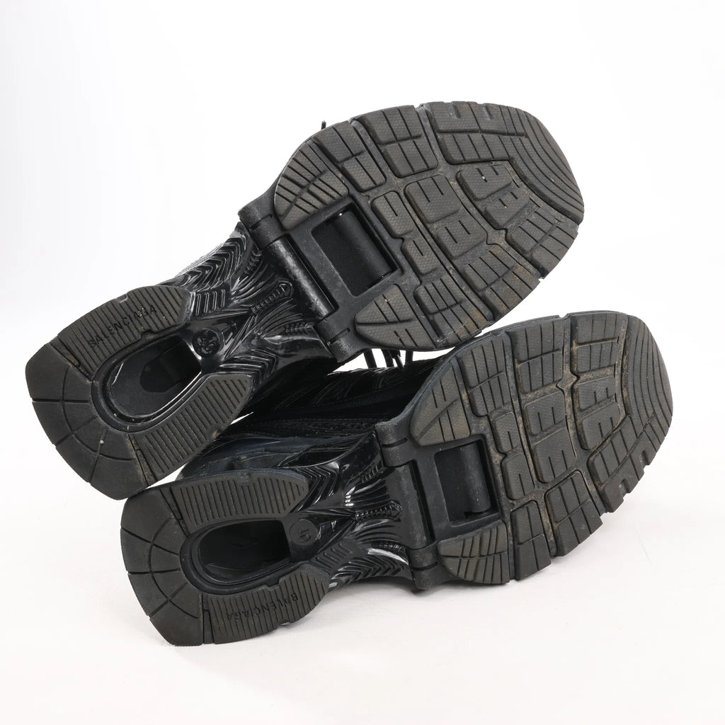 Balenciaga  X-Pander Faux x Leather Sneakers in Black 653871, Size 40 EU