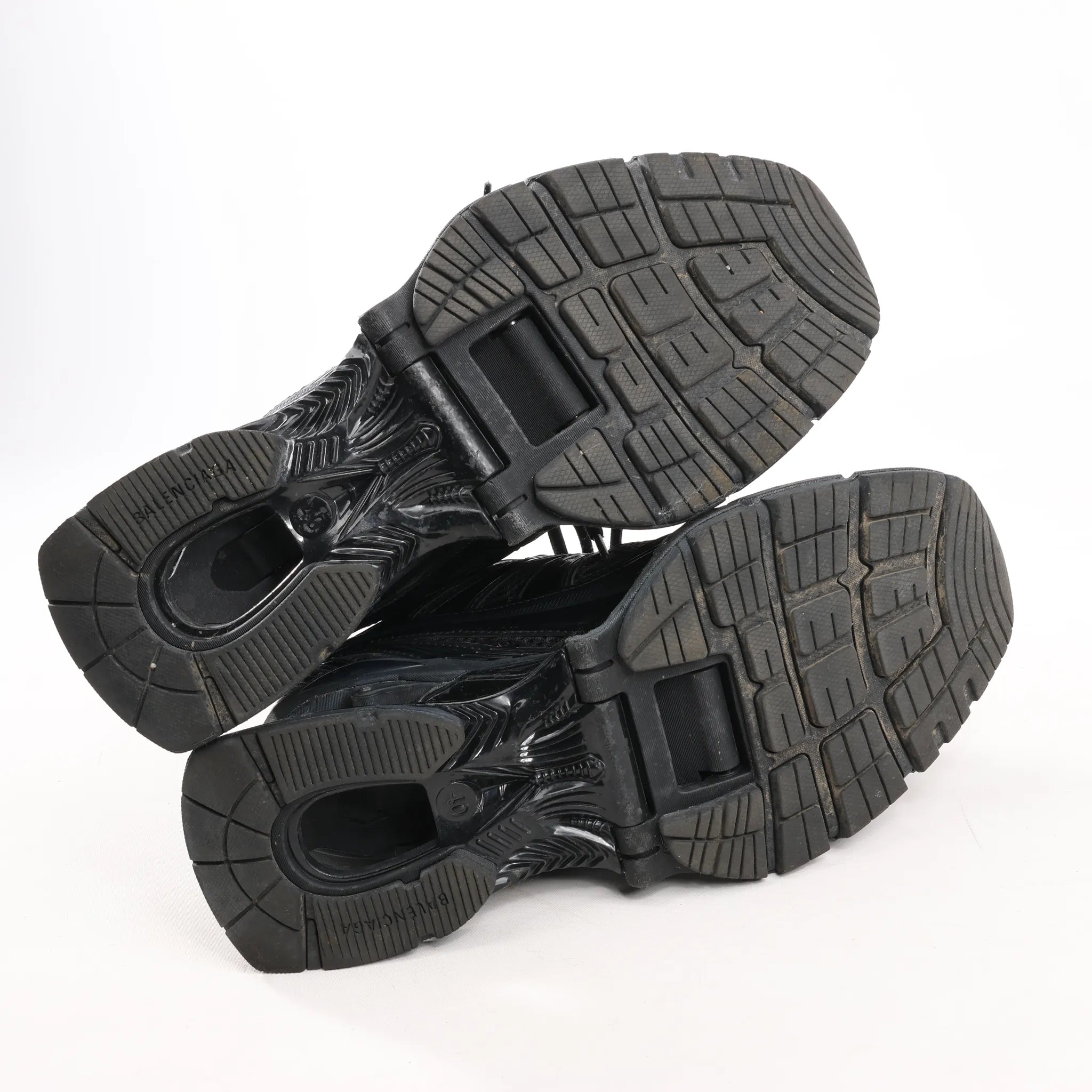 Balenciaga  X-Pander Faux x Leather Sneakers in Black 653871, Size 40 EU