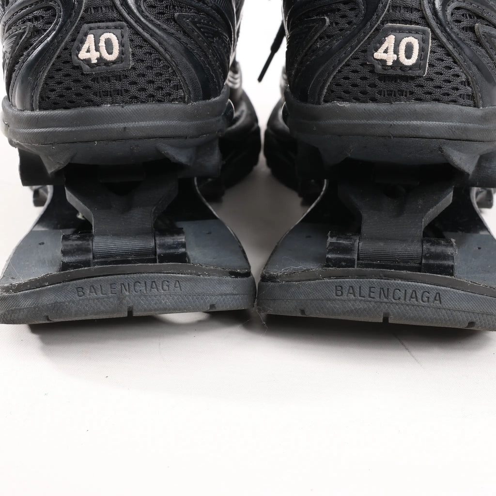 Balenciaga  X-Pander Faux x Leather Sneakers in Black 653871, Size 40 EU