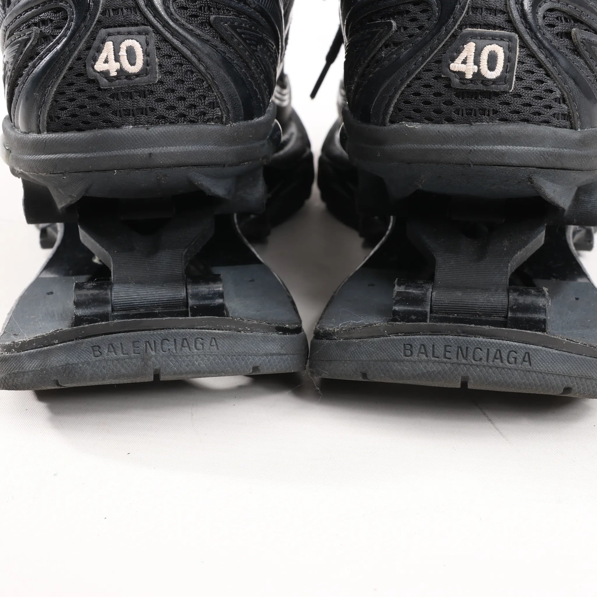 Balenciaga  X-Pander Faux x Leather Sneakers in Black 653871, Size 40 EU