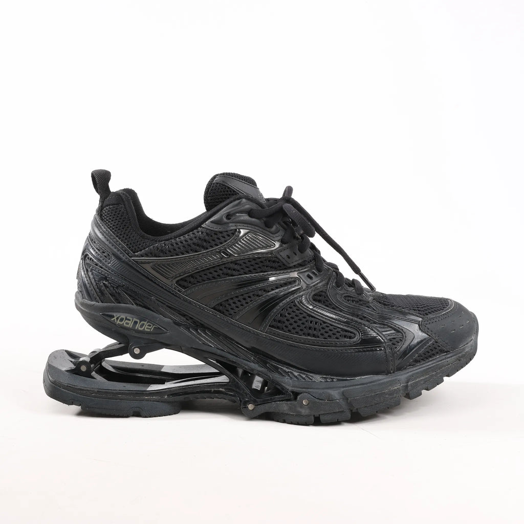 Balenciaga  X-Pander Faux x Leather Sneakers in Black 653871, Size 40 EU