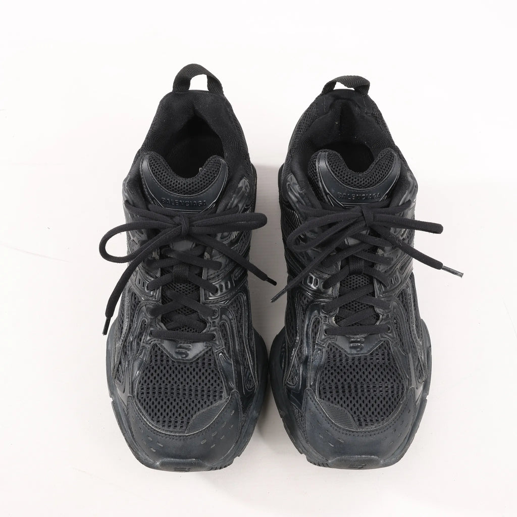 Balenciaga  X-Pander Faux x Leather Sneakers in Black 653871, Size 40 EU