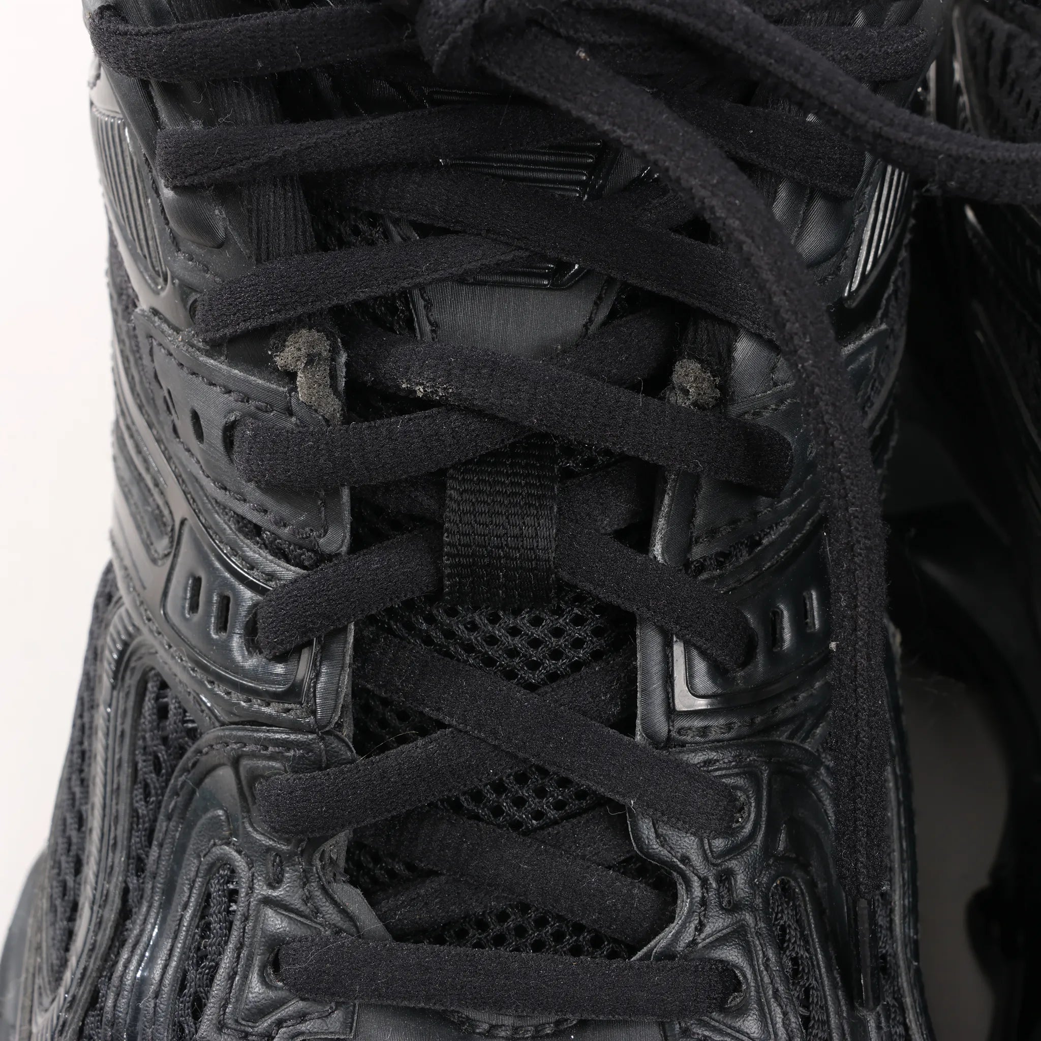 Balenciaga  X-Pander Faux x Leather Sneakers in Black 653871, Size 40 EU