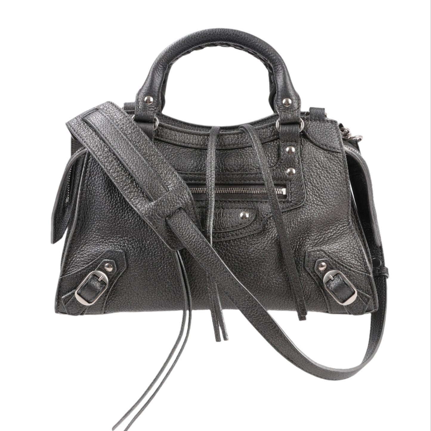 Balenciaga Mini Neo Classic City Leather 2Way Handbag in Grey 679231