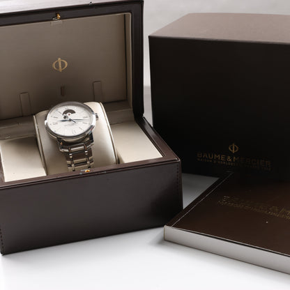 Montre Baume &amp; Mercier Classima M0A08833 5683752 SS AT à cadran blanc