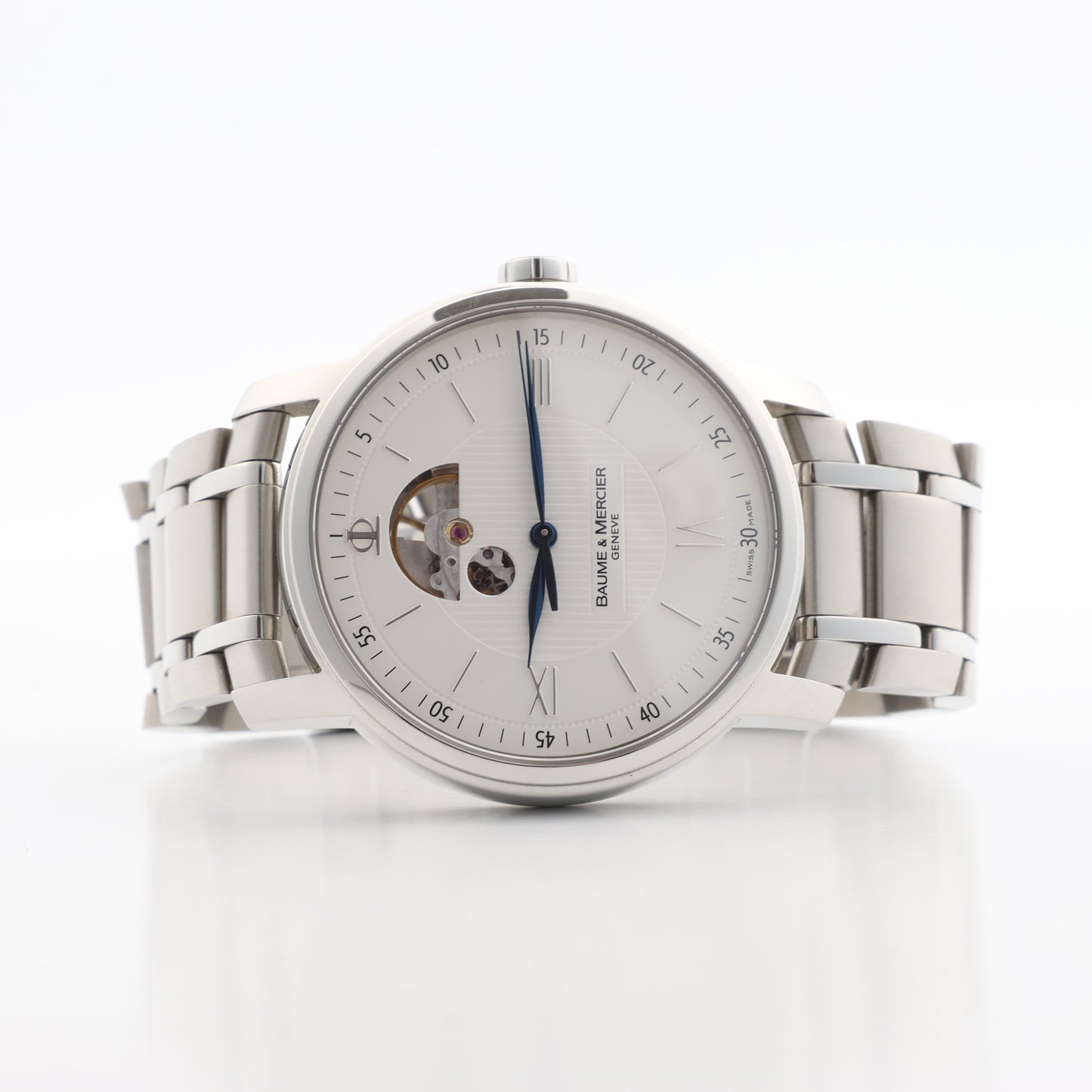 Montre Baume &amp; Mercier Classima M0A08833 5683752 SS AT à cadran blanc