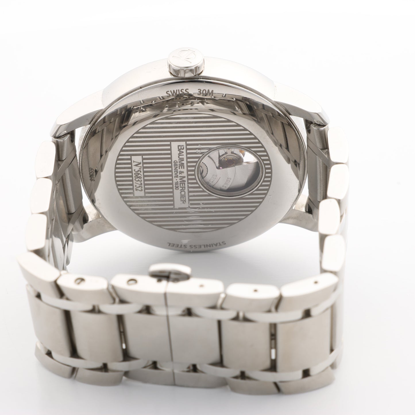 Montre Baume &amp; Mercier Classima M0A08833 5683752 SS AT à cadran blanc