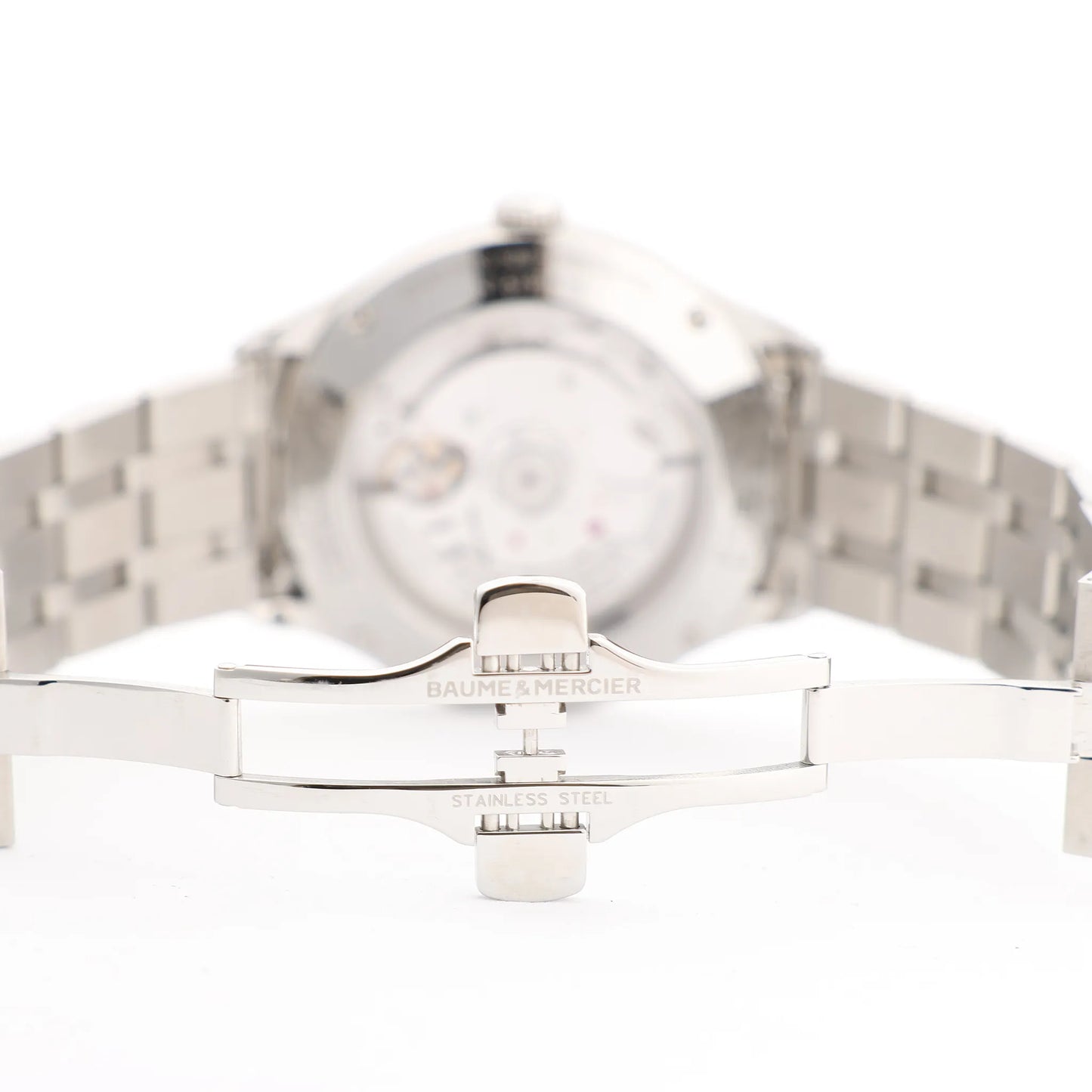 Baume & Mercier Clifton Vomatic M0A10505 6197815 SS AT Watch with White Dial