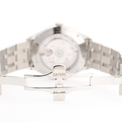 Baume & Mercier Clifton Vomatic M0A10505 6197815 SS AT Watch with White Dial