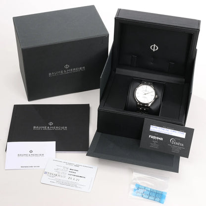 Baume & Mercier Clifton Vomatic M0A10505 6197815 SS AT Watch with White Dial