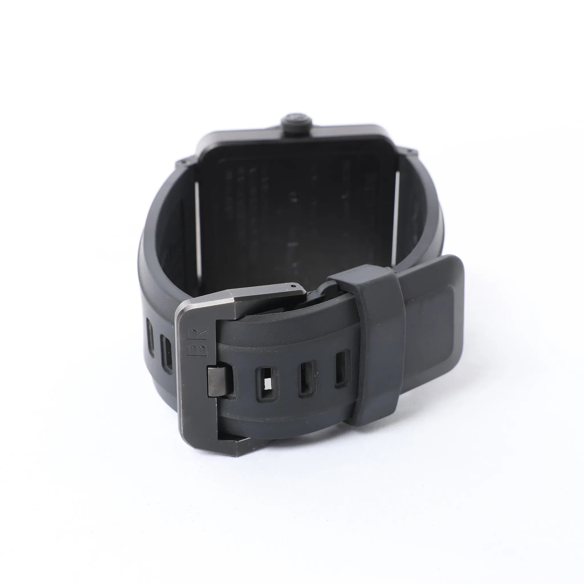 Bell & Ross Phantom BR03-92-S 02938 SS & Rubber AT Watch with Black Dial