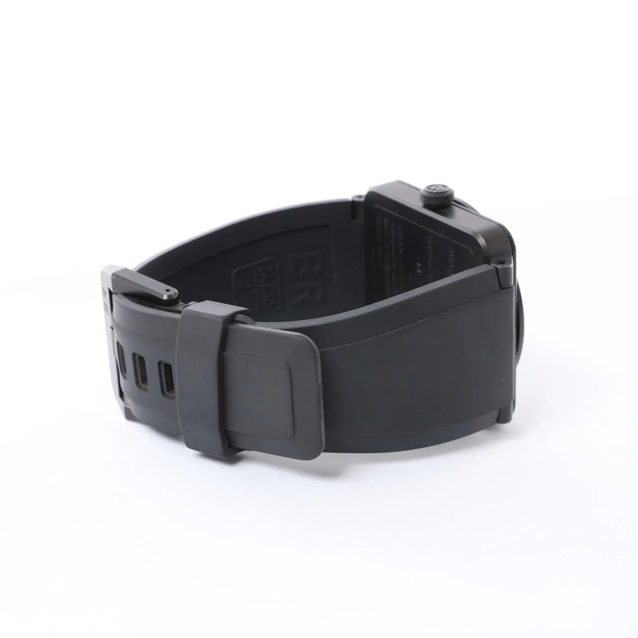 Bell & Ross Phantom BR03-92-S 02938 SS & Rubber AT Watch with Black Dial