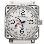 Bell & Ross BR01-97SD 018 SS & Rubber AT Watch with White Shell Dial