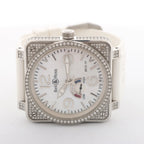 Bell & Ross BR01-97SD 018 SS & Rubber AT Watch with White Shell Dial
