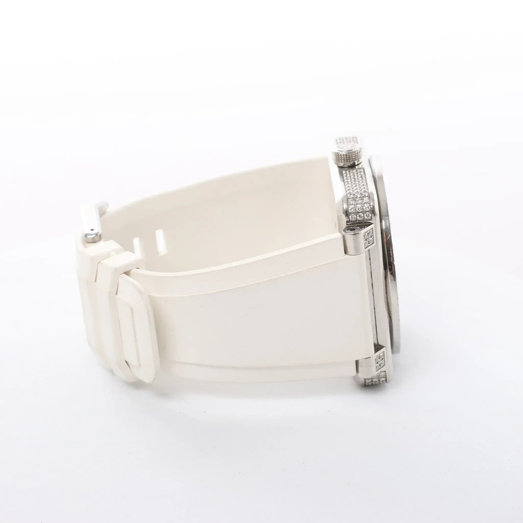 Bell & Ross BR01-97SD 018 SS & Rubber AT Watch with White Shell Dial