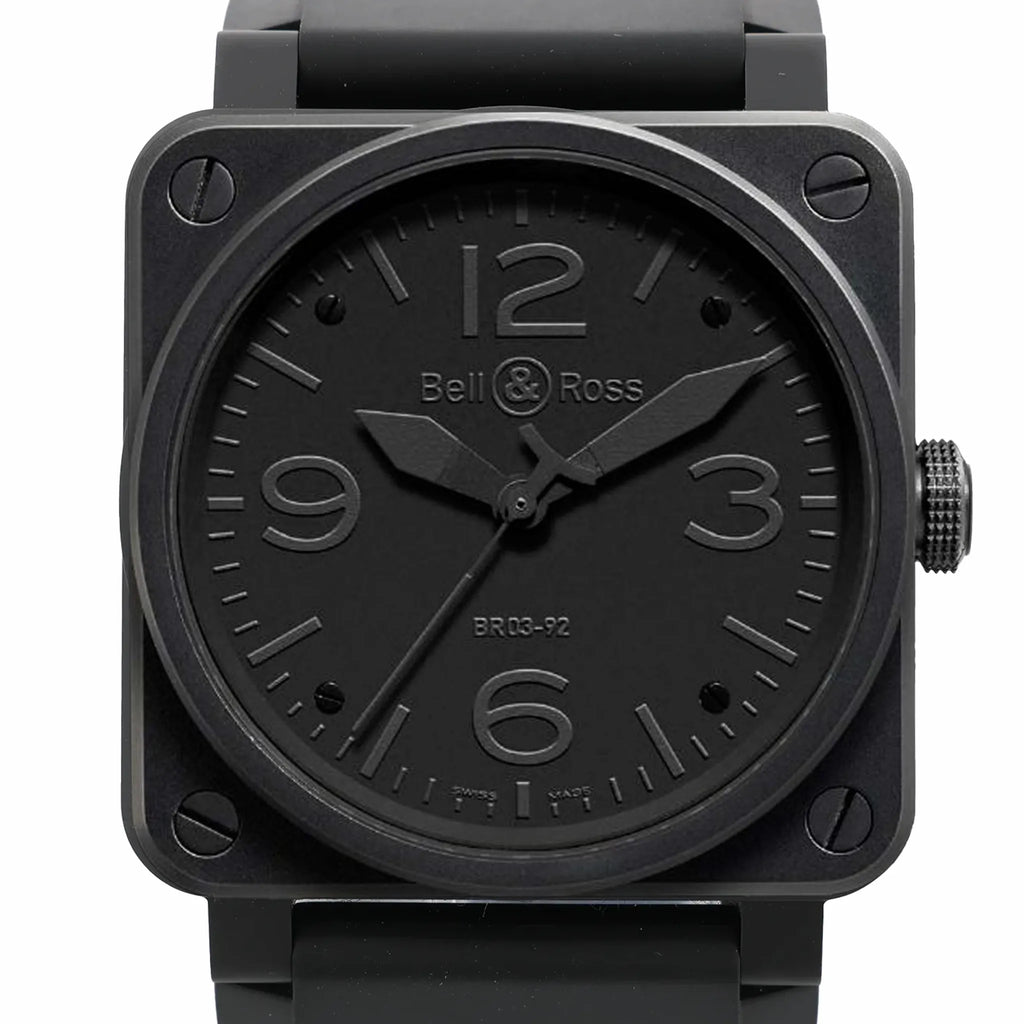 Bell & Ross BR 03-92-CBL Phantom 17101 CE x Rubber AT Watch with Black Dial