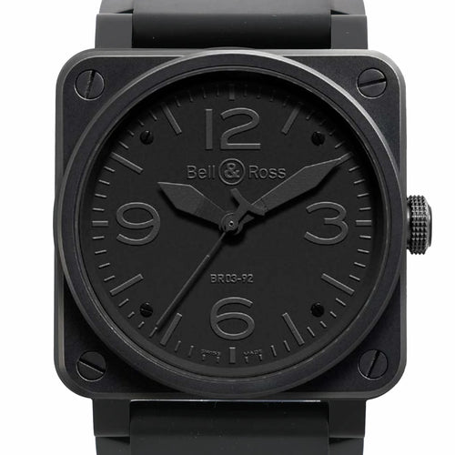 Reloj Bell & Ross BR 03-92-CBL Phantom 17101 CE x goma AT con esfera negra