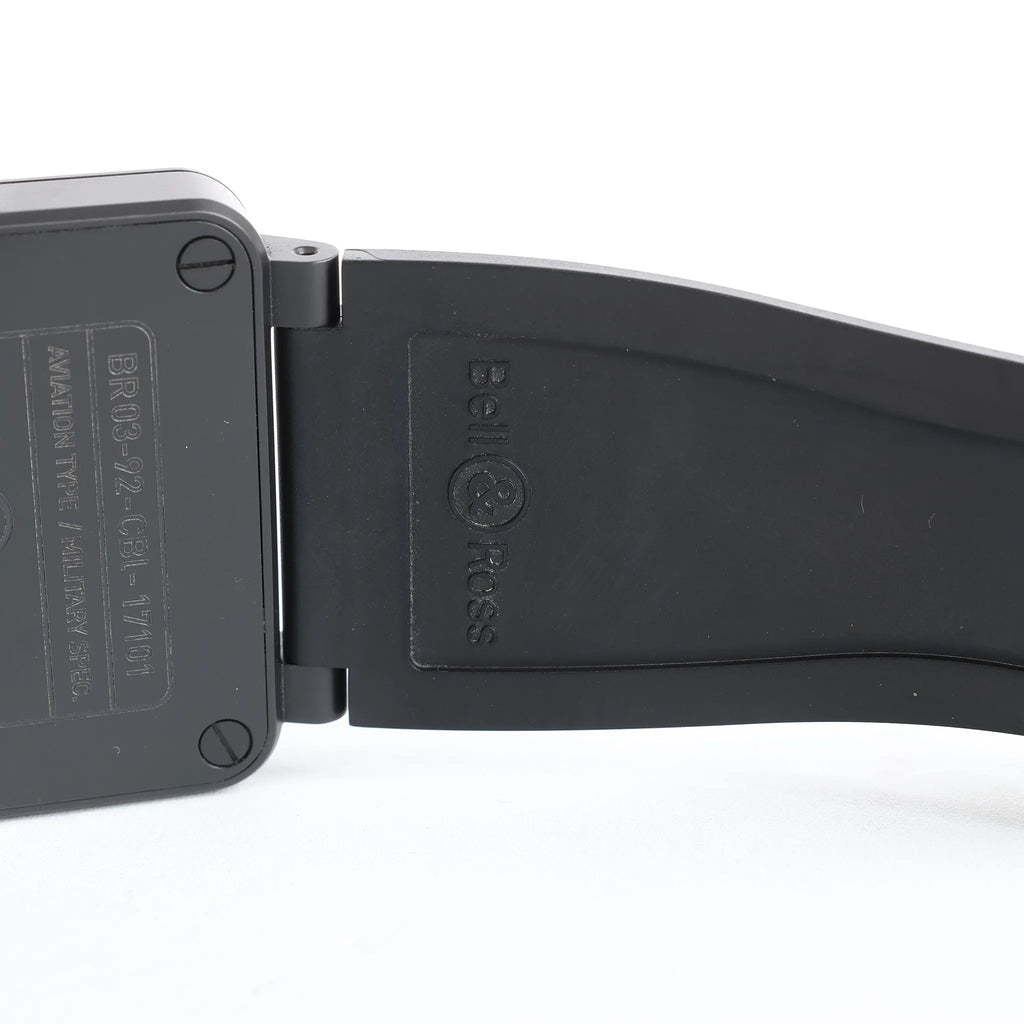Bell & Ross BR 03-92-CBL Phantom 17101 CE x Rubber AT Watch with Black Dial