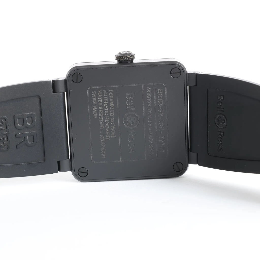Bell & Ross BR 03-92-CBL Phantom 17101 CE x Rubber AT Watch with Black Dial