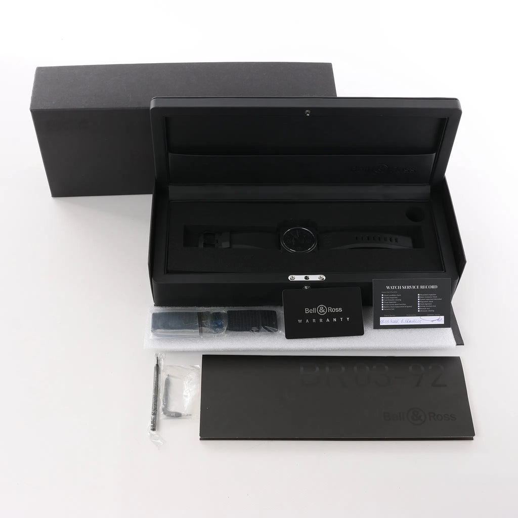 Bell & Ross BR 03-92-CBL Phantom 17101 CE x Rubber AT Watch with Black Dial