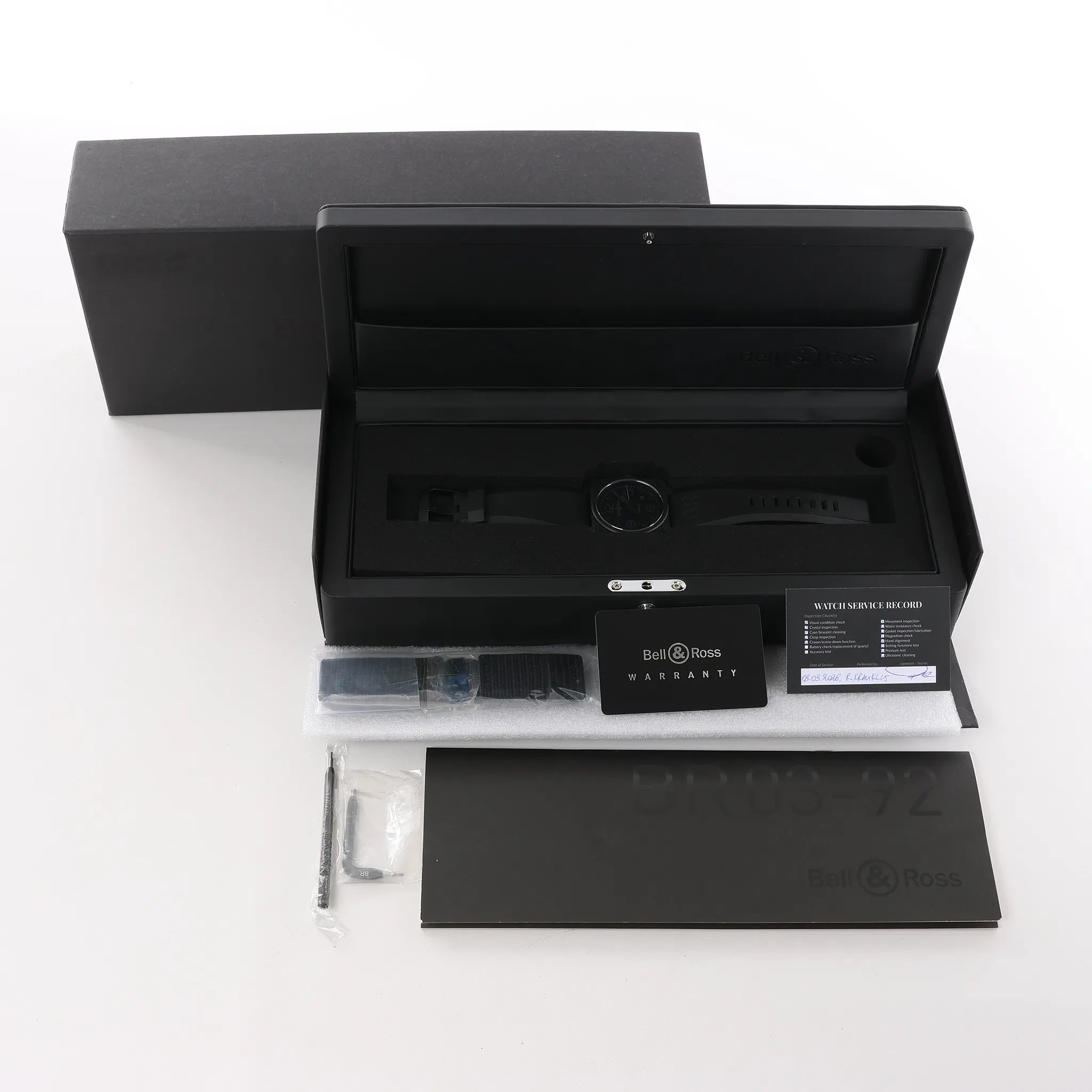 Bell & Ross BR 03-92-CBL Phantom 17101 CE x Rubber AT Watch with Black Dial
